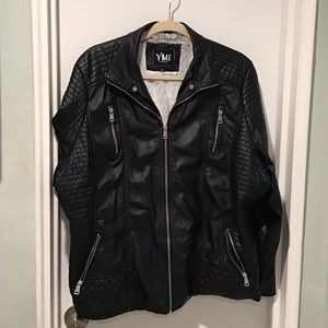 Faux leather jacket